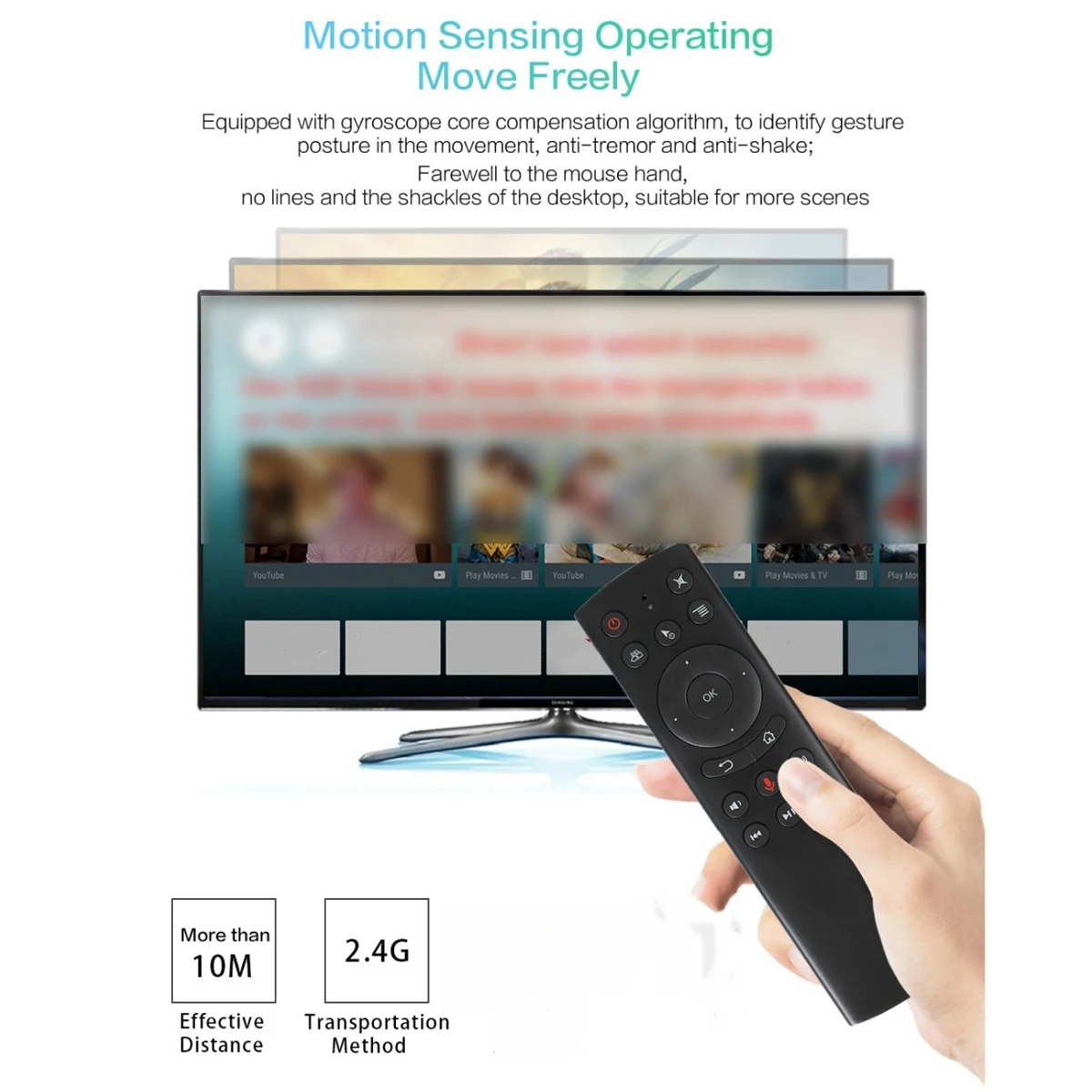 G20 2.4G Wireless Air Mouse Gyro IR Learning Remote Control for Xiaomi Smart TV Mibox Fire Stick Fire TV Shiled TV