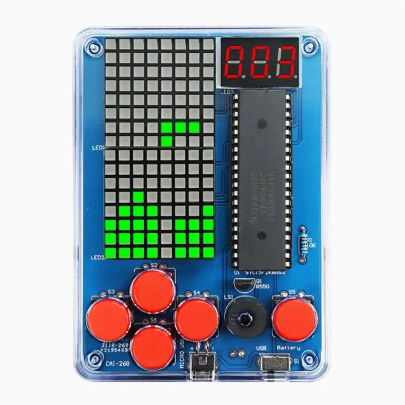 Game Console Production Kit DIY 51 Single-chip Children Game kit Classic Game Soldering Electronic Machine Game Set