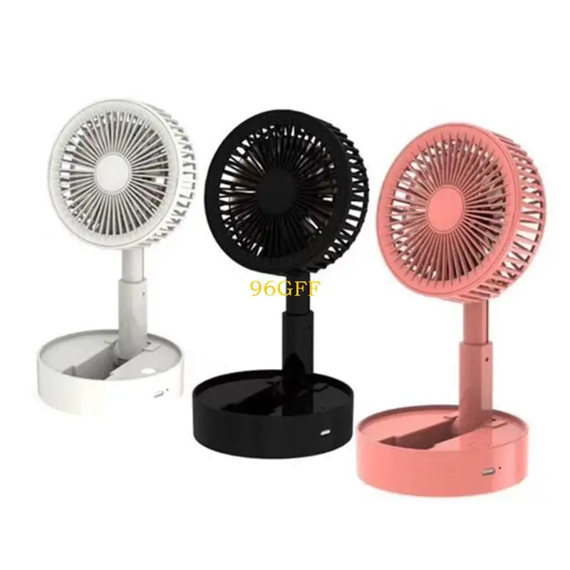 

Складной настольный вентилятор Выдвижной портативный маленький вентилятор Держатель для телефона Охлаждающий вентилятор