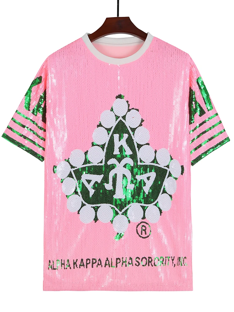 

AKA Sequin Jersey Alpha Kappa Alpha Sorority T-Shirt