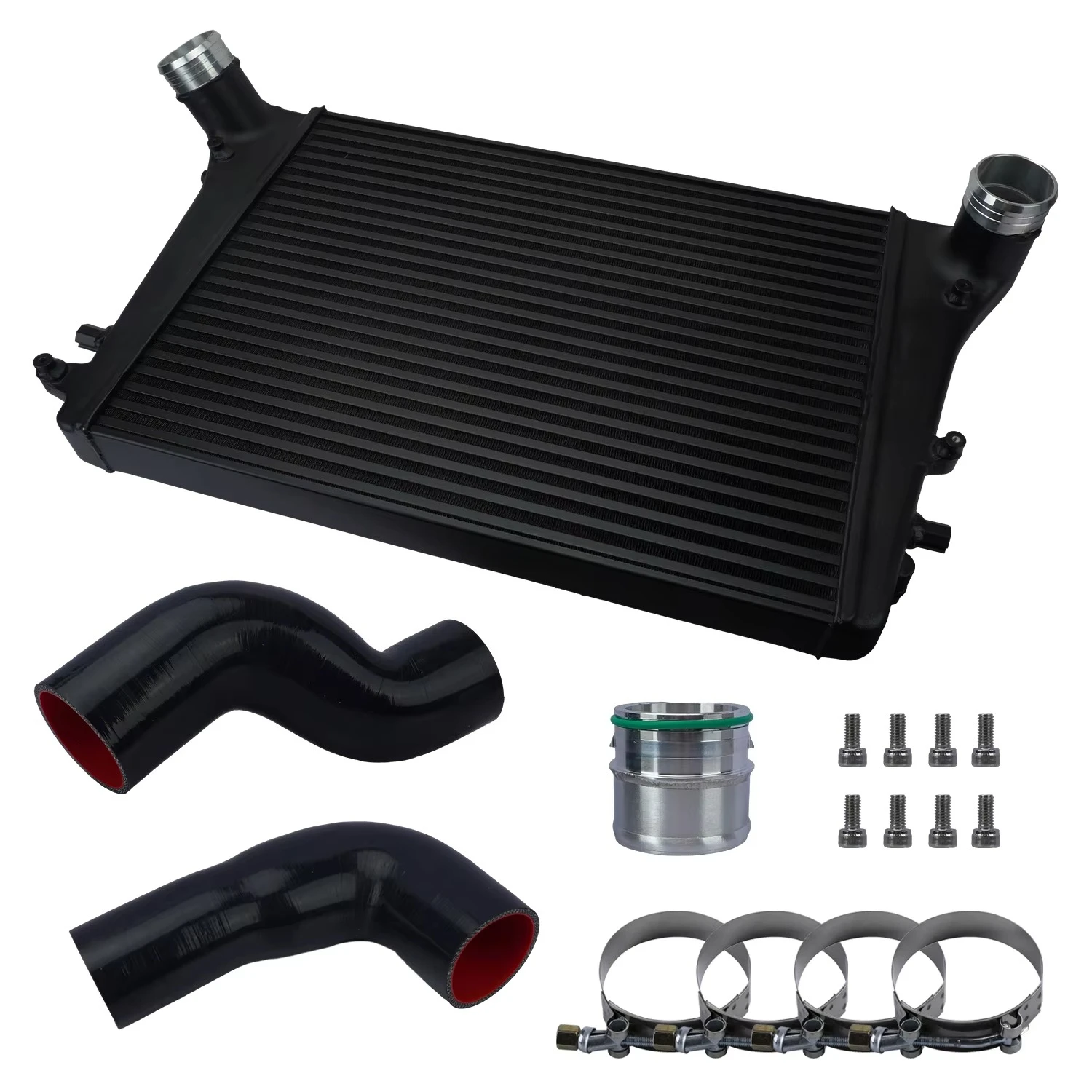 Car Front Mount Turbo Intercooler Kit for VW Golf MK5 MK6 GTI R Scirocco III Passat CC B6 B7 Jetta V VI A3 S3 T TTS 2.0T - view 4