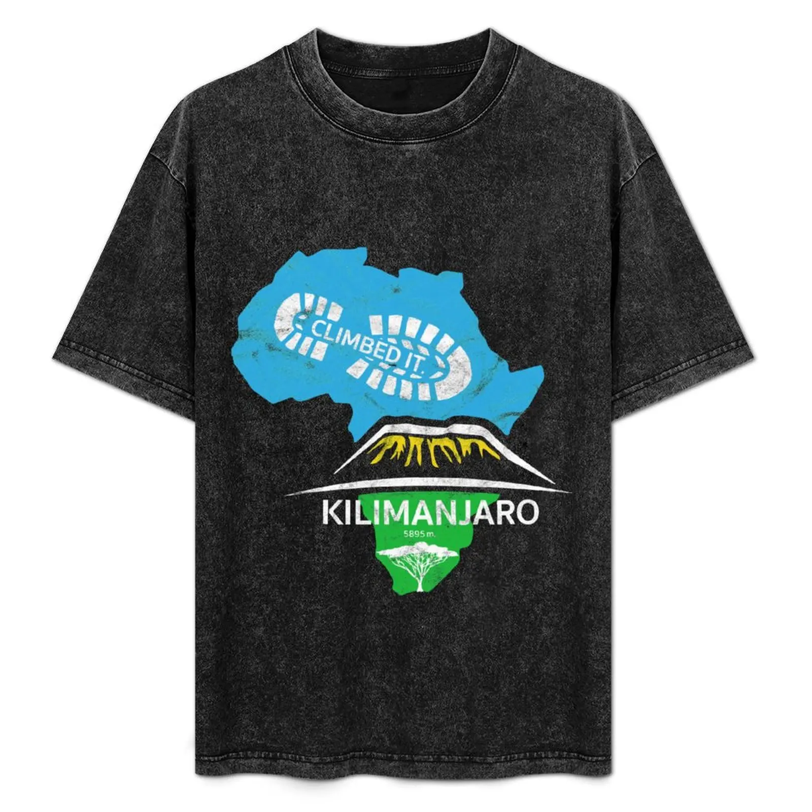 

Mount Kilimanjaro Tanzania: Climbed It T-Shirt Plus Size Solid Color T-Shirt