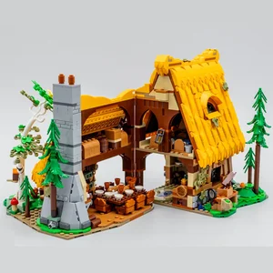 2024جديد سنو وايت نائمة الأميرة الأمير سبعة أقزام منزل كوخ الملكة الشريرة لبنات البناء الطوب هدية ألعاب الأطفال أفضل 10 بيع الخيال سبعة أقزام بالغين - رقم 1