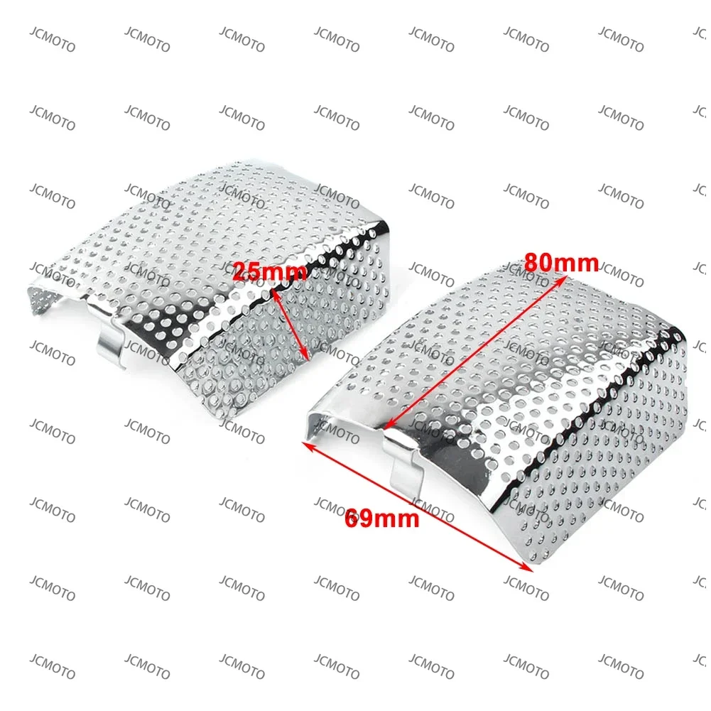 For Harley V-Rod Muscle VRSCF Touring 2008-2019 Chrome Stainless Steel 2Pcs 42054-05 Motorbike Front Caliper Inserts Cover