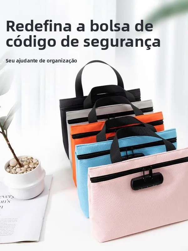 bank-special-storage-bag-password-lock-anti-loss-handheld-cash-mobile-phone-earphone-bankbook-digital-document-bag