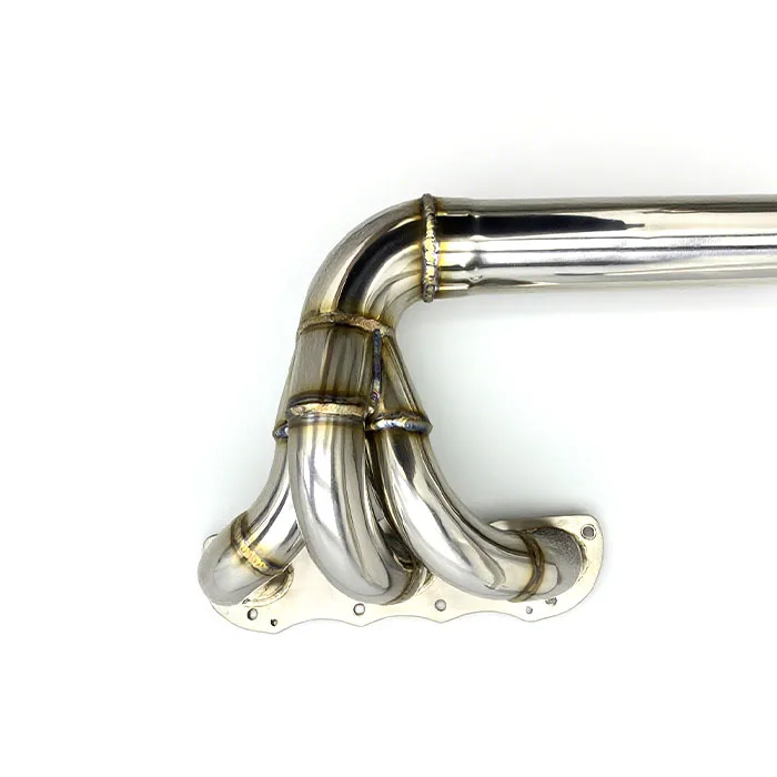 Tun SS304 Header Exhaust System Turbo Manifold for Porsche 991/991.1 3.4L/3.8L 2011-2018 Street Headers Straight Through Pipe