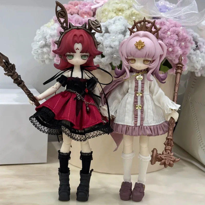 

Inedible Doll Bjd Blind Box Lunar Lore Series 1/8 Joint Mobility Doll Cute Anime Peripheral Toy Collectible Birthday Model Gifts