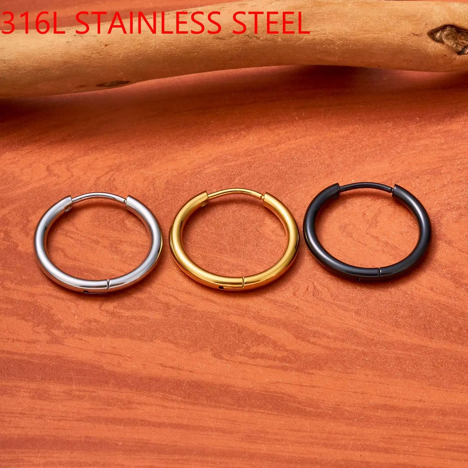 2/10 Stück Trendige Chirurgische Edelstahl-Piercingringe mit Scharniersegment für Septum, Helix, Knorpel, Ohrhaken und Körperschmuck – Detail 9