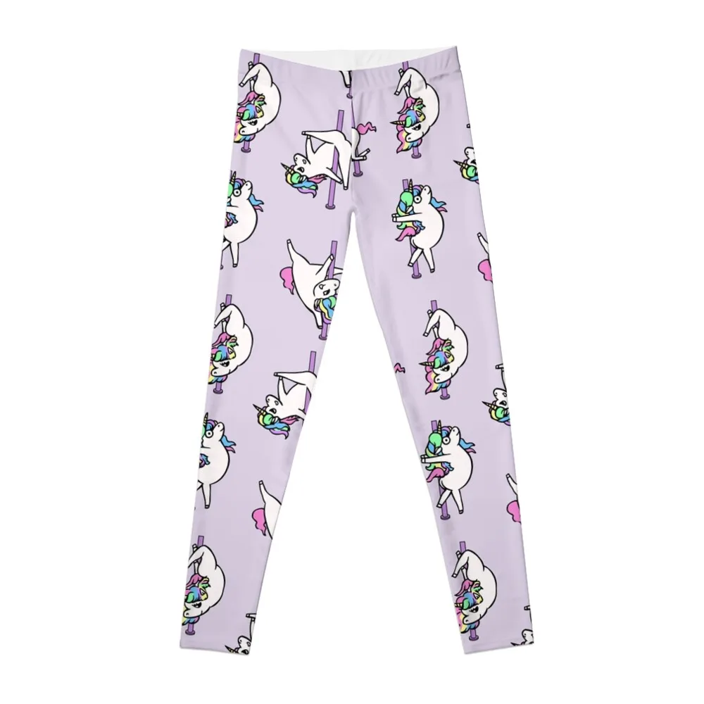 

Unicorn Pole Dancing Club Leggings high waist Women's fitness Womens Leggings