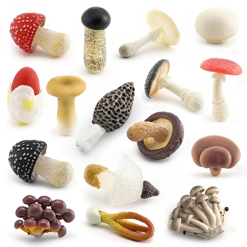 Artificial Mushroom Fridge Magnets Fungus Amanita Verna Matsutake Fridge Sticekrs Home Decoration Children Gifts