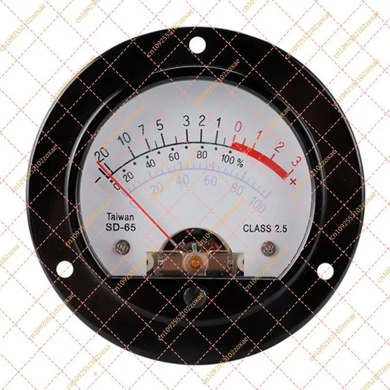 AEE6-VU 65mm Analog VU Meter AC/DC 0-10V Backlight Pointer Panel Level Gauge Retro Round Dial Indicator