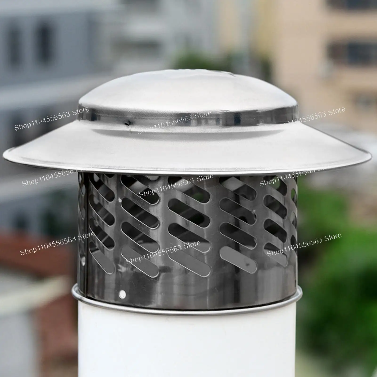 Ветрозащитный и дождезащитный колпак для дымохода из нержавеющей стали 304, регулируемый 80-220 мм, для вытяжной трубы на крыше