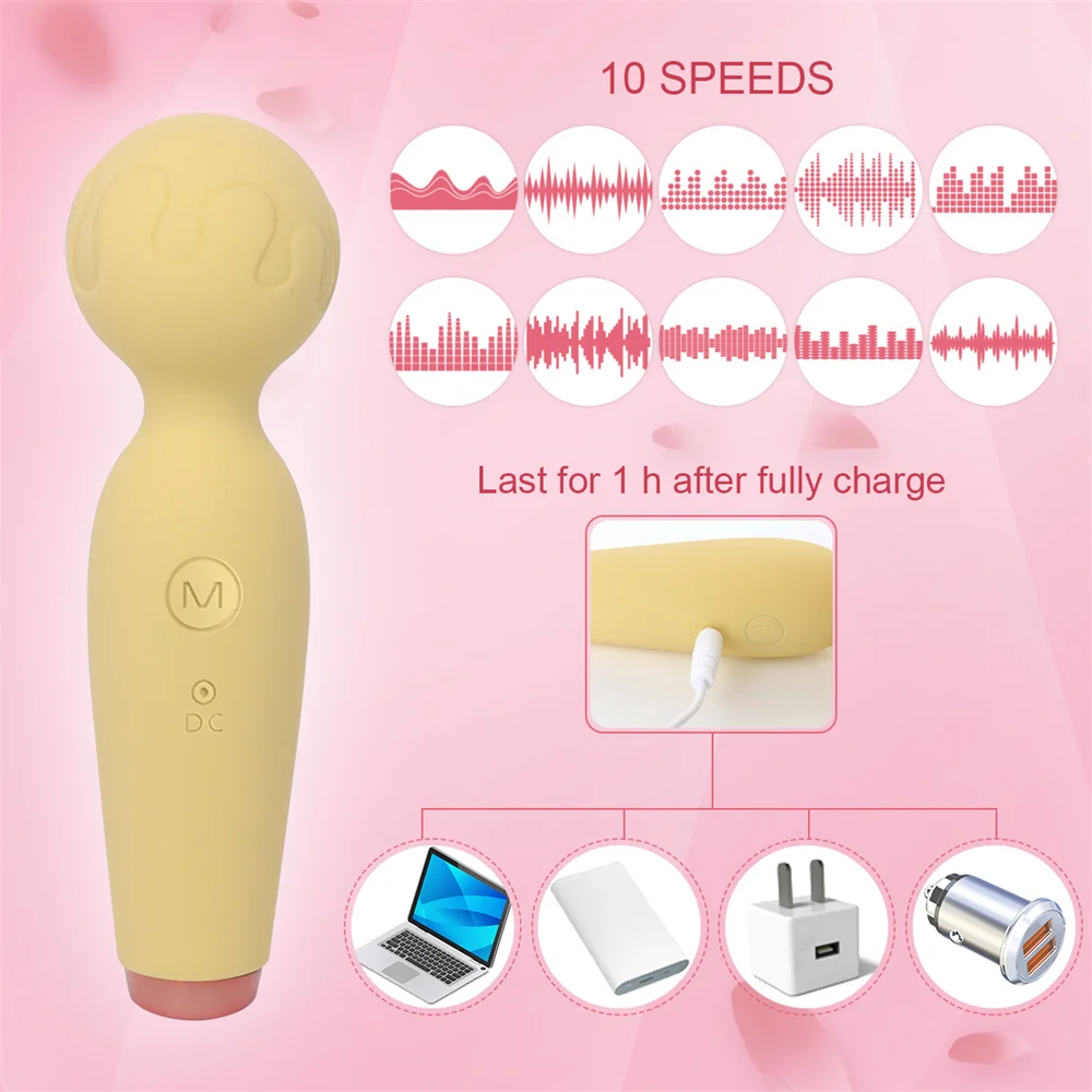 10 Speeds Mini Microphone Vibrators AV Stick Sex Toys For Women 18+ Adult Games Female Clitoris Climax Vagina Stimulator Sexshop