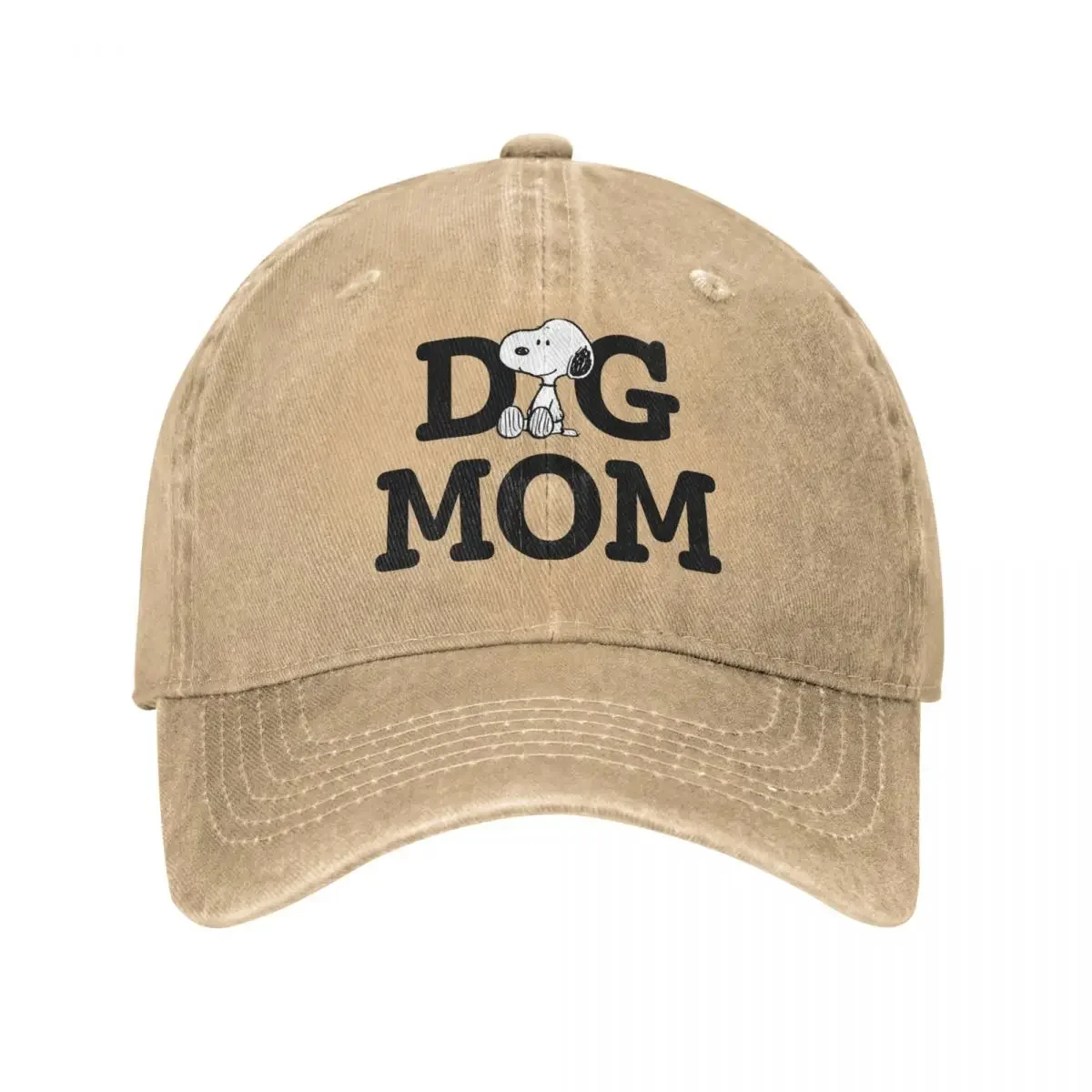 Peanuts Snoopy Dog Mom Men Women Baseball Caps Distressed Denim Hats Cap Vintage Outdoor Activities Adjustable Fit Sun Cap