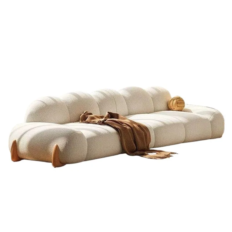 Cherry wood sofa, Japanese straight log style sofa