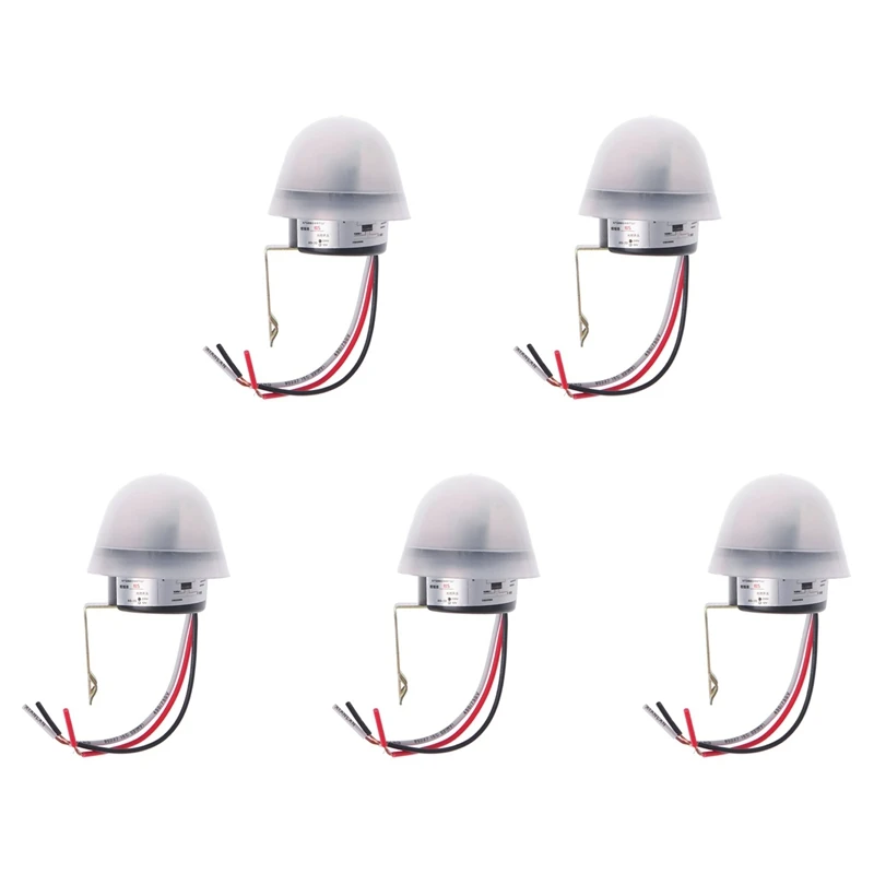 FULL-5X Auto On Off Photocell Street Light Lamp Switch C AC 220V 50-60Hz 10A Photo Control Photoswitch Sensor Switch