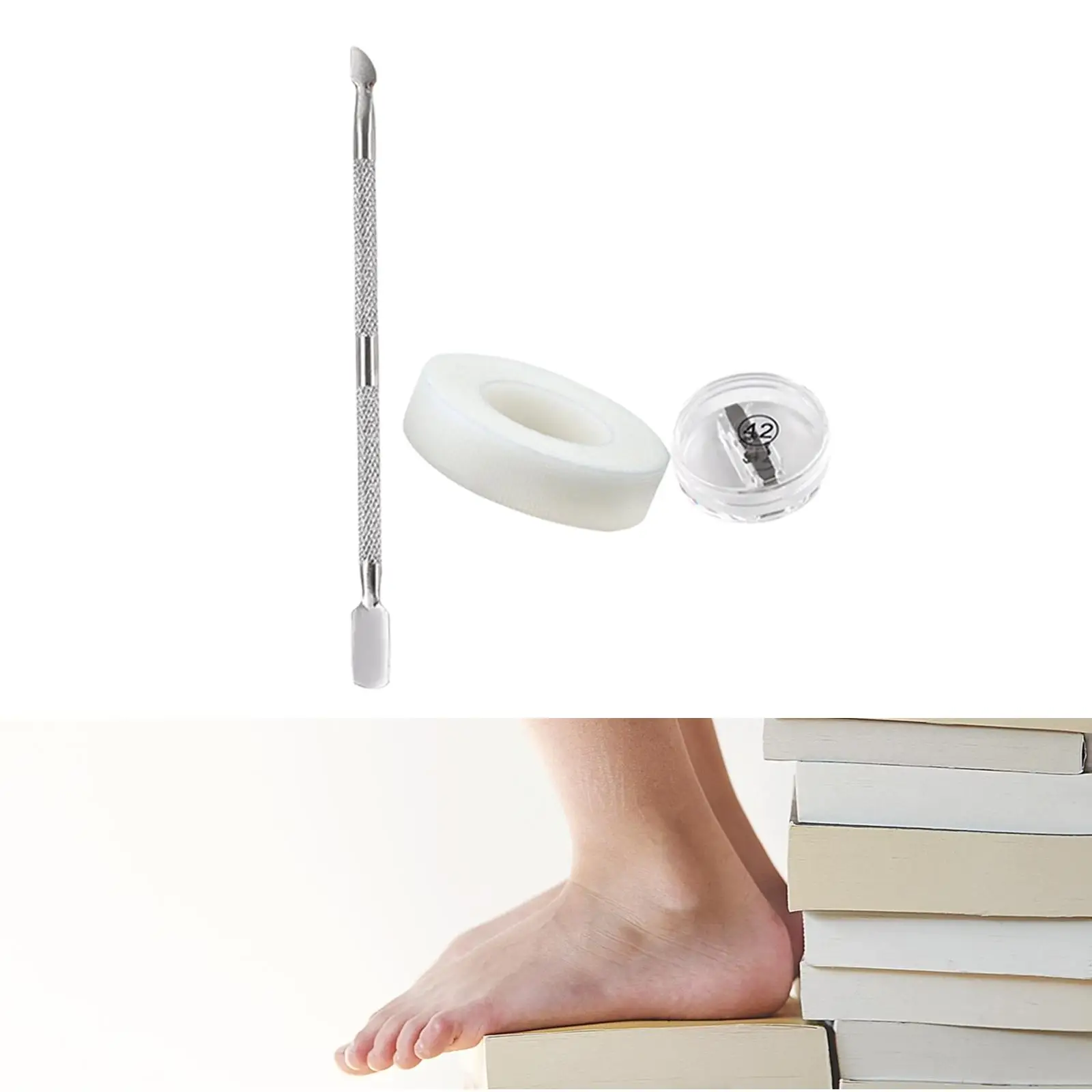 ملصقات رقعة علاج أظافر القدم قابلة لإعادة الاستخدام مجموعة أدوات دعامة رافع للعناية بالأظافر الغارزة والأظافر