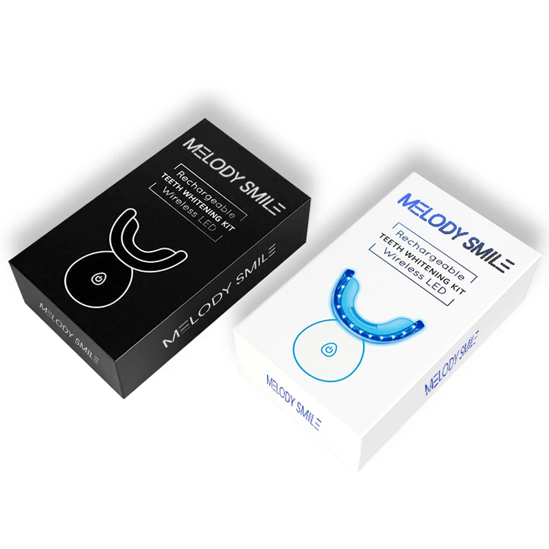 الجملة الضوء الأزرق تبييض الأسنان الصمام عدة شعار خاص اللاسلكية تبييض الأسنان طقم المنزل K02