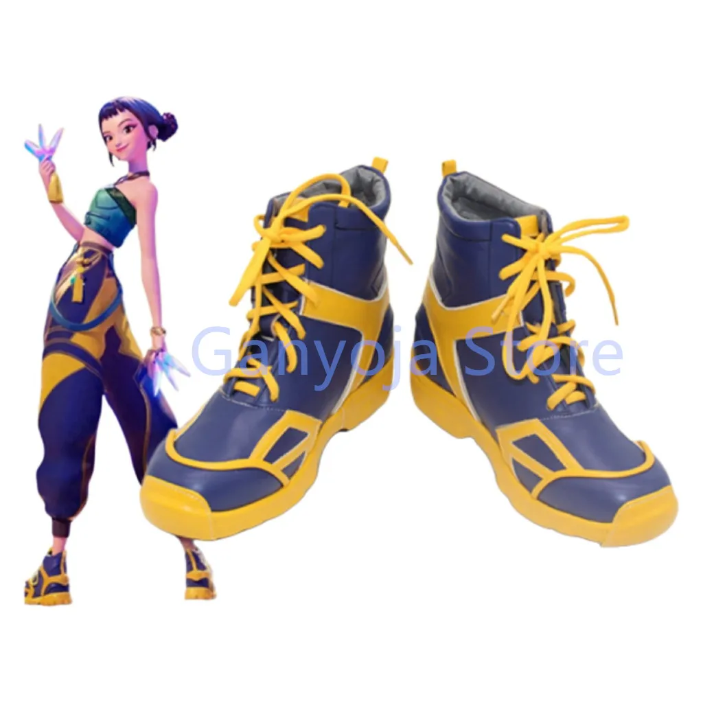KPop Demon Hunters Zoey Cosplay Schuhe Stiefel Anime Karneval Party Halloween Kinder Erwachsene Jungen Mädchen Stiefel