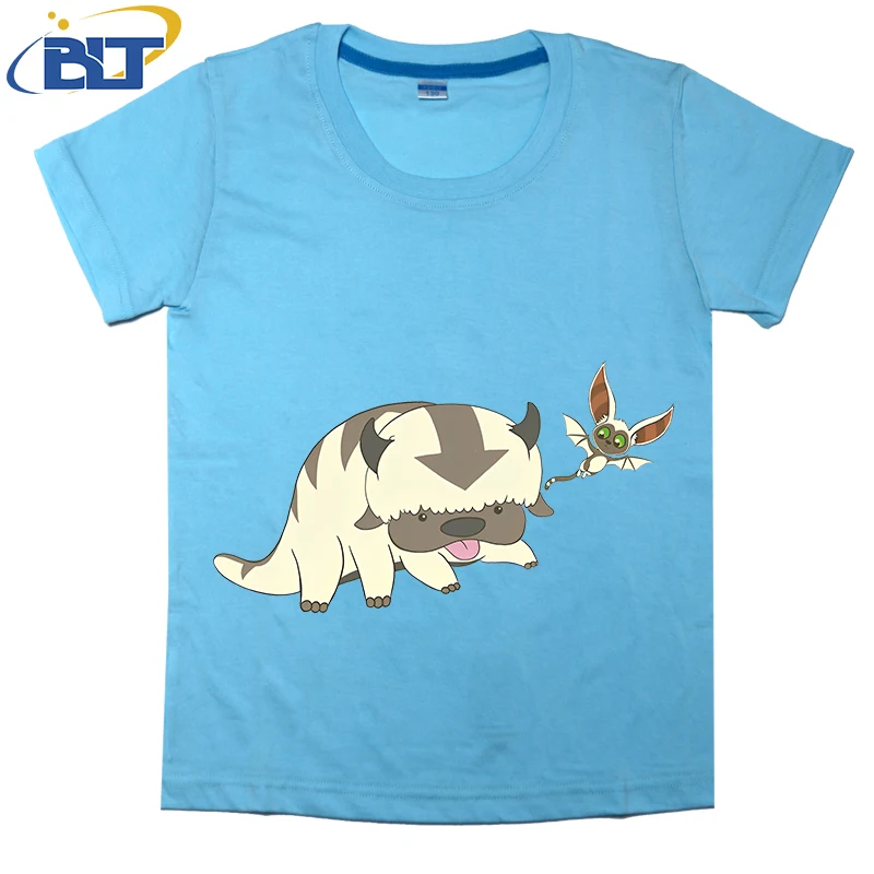 

Flying Buddies printed kids T-shirt, summer cotton short-sleeved casual top, suitable for both boys and girls