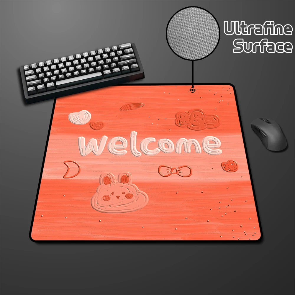 

Premium Mouse Pad 45x40CM High Elastic Non-slip Bottom Cute Mouse Mat Locking Edge Speed Mousepad Gamer E-Sports Laptop Desk Mat