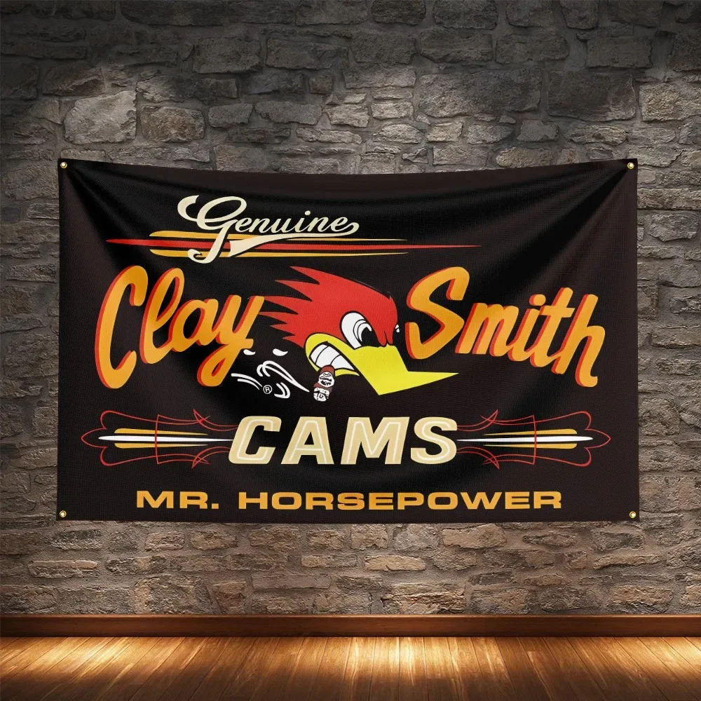 Clay Smith Cams Flag Polyester Digital Printing Classic Super Cars Banner