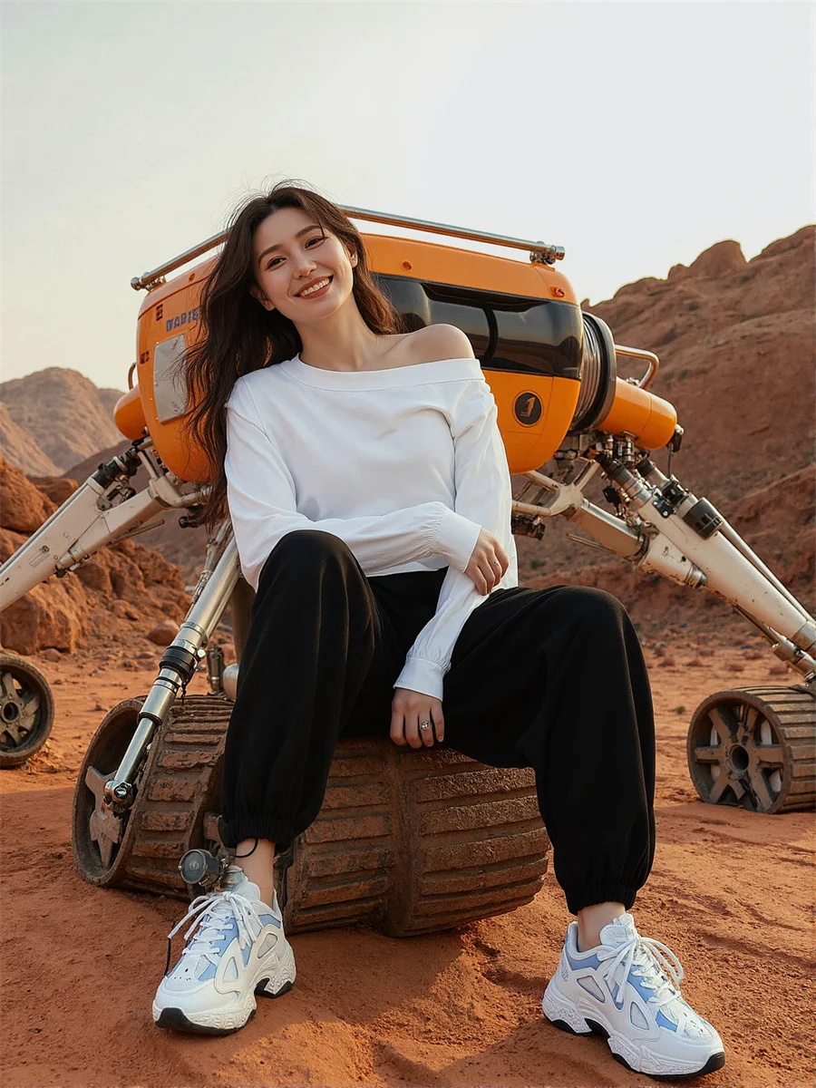 

Свободные женские брюки-шаровары на шнурке, летние, весенние, с цепочкой, микро-клеш, в европейском стиле, городские, яркие, на каждый день