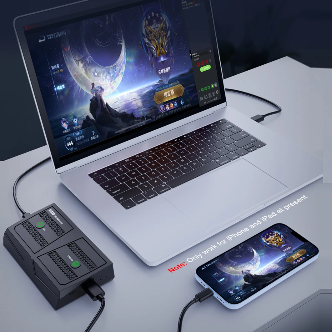 

HDMI Video Capture Card One Key Record to USB U Flash Drive UVC OBS 1080p60 Recording Live Streaming Mic in Line Out 4K 60HzLoop