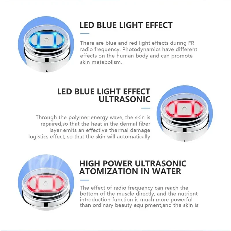 เครื่องนวดหน้า HIFU ขนาดเล็ก อัลตราซาวนด์ RF EMS ไมโครเคอร์เรนท์ ยกกระชับผิว ลดเลือนริ้วรอย ใช้ในบ้าน อุปกรณ์ระดับมืออาชีพ