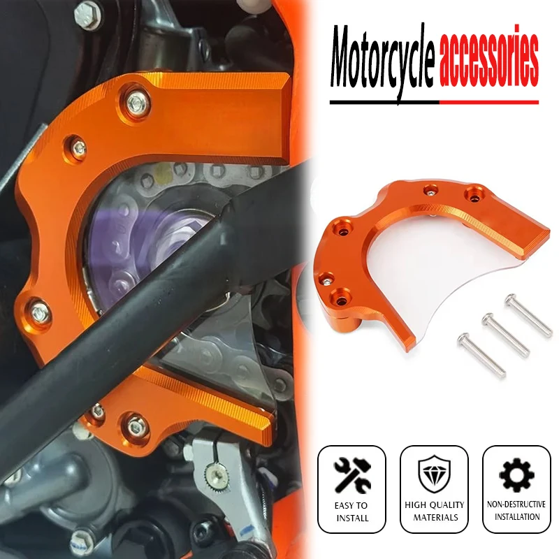 390 Motorrad Ritzel Kettenschutz Abdeckung Schutz Dekorative Abdeckung Links Motor Schutz Abdeckung Für duke 390 duke 250 2024
