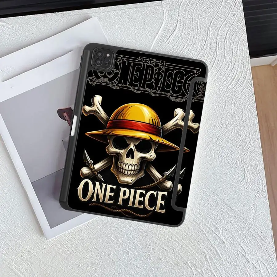 Holder Cover Tablet Case For iPad Air 4 5 M3 M2 M4 11inch Pro 11 10 9 8 7 th 12.9inch Mini 6 7 Pro 2025 One Piece Zoro