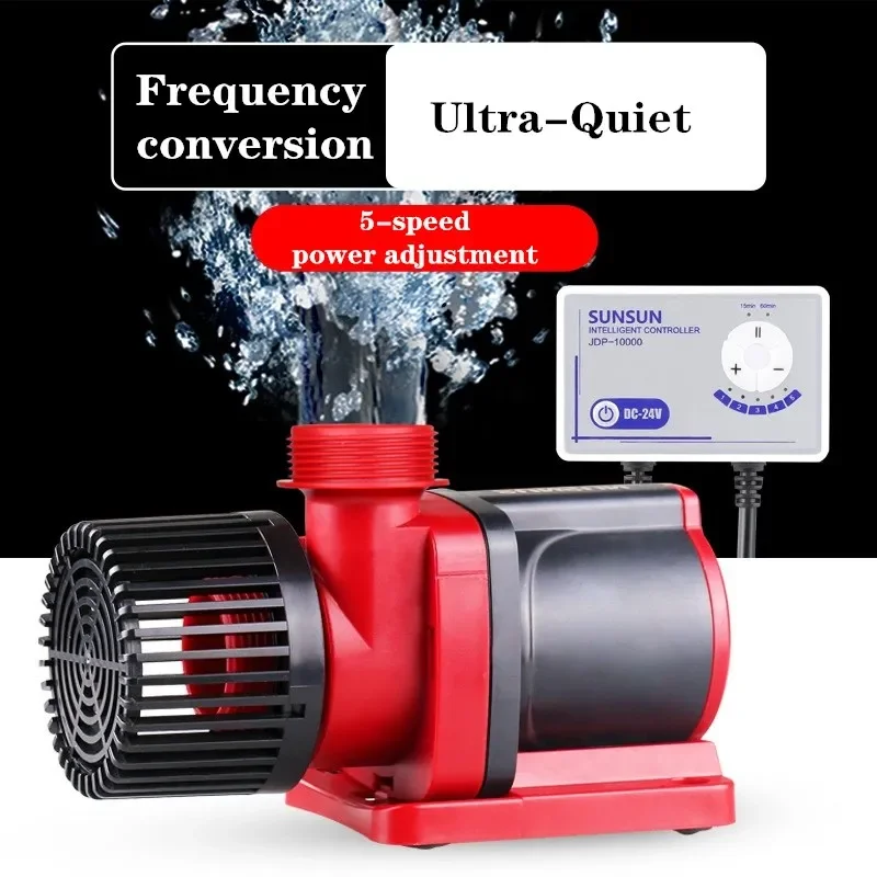 SUNSUN JDP Variable Frequency Ultra-Quiet Submersible Pump DC 24V with Controller Flow Adjustable Circulate Pump for Fish Pond F