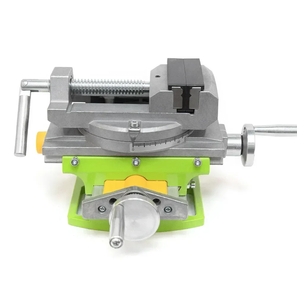 Rotary Table 90° 3 inch Cross Slide Drill Press Vise for Horizontal Precision Milling Drilling Machine Vernier Reading Milling