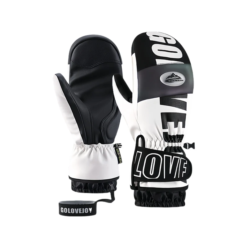 

Waterproof Ski Mittens For Men Women Touchscreen Snowboard Mittens Windproof Thermal Winter Mittens Non Slip Cycling Outdoor