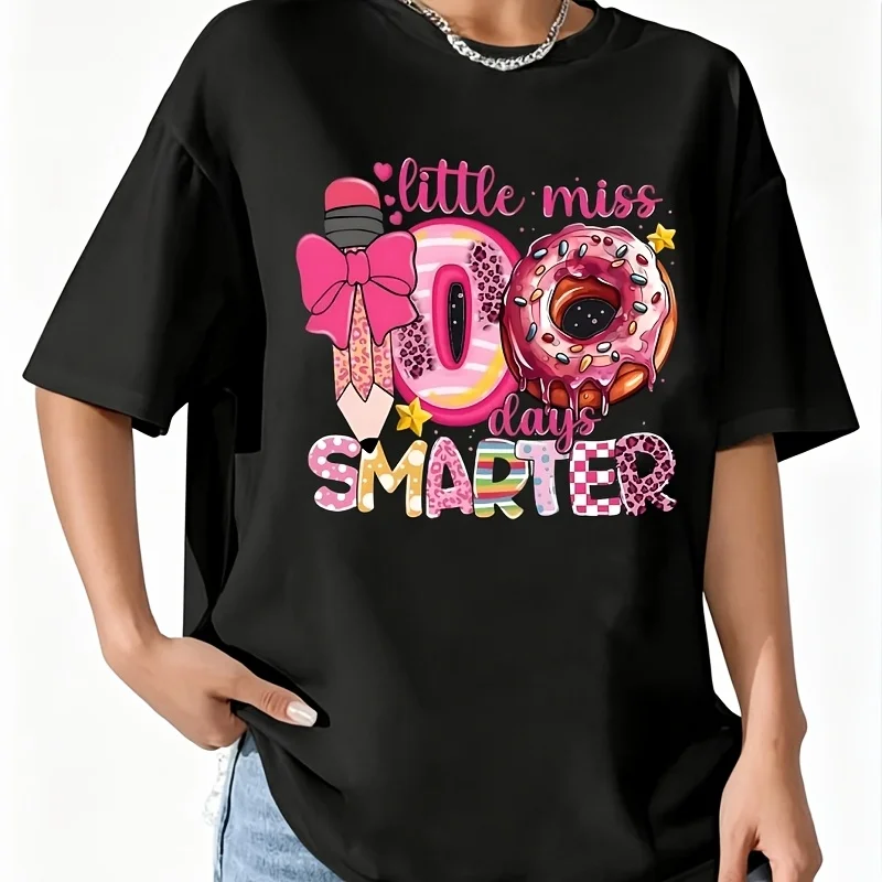 School Uniform, School Uniform, Teachers Gave It to Her at the Girls' School Women's 100% Cotton T-Shirt Fun Print Short Sleeve Top Casual Round Neck Tee S-5Xl