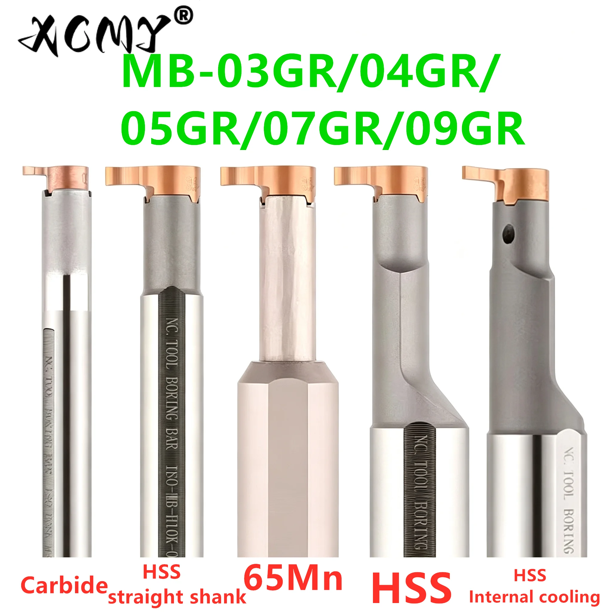 MB- 03GR 04GR 05GR 07GR 09GR 100 150 200 A comma-shaped hole is inserted into the holder for cutting grooves in the inner hole.