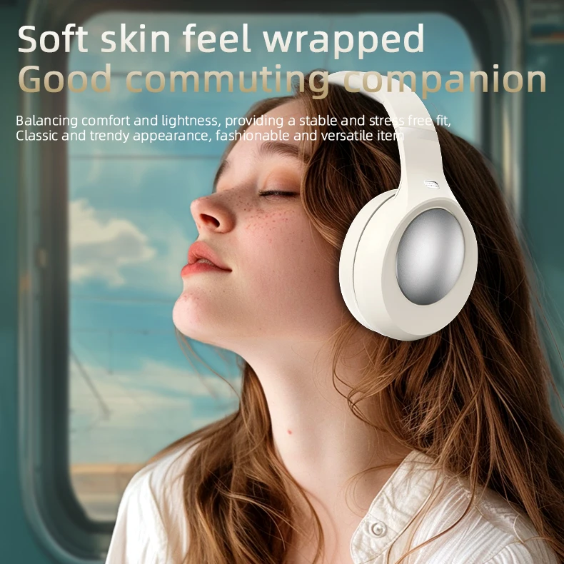 

Wireless Bluetooth Headset, Over-Ear Noise-Cancelling, Ultra-Long Battery Life, Universal Headset For Mobile Phones And Computer