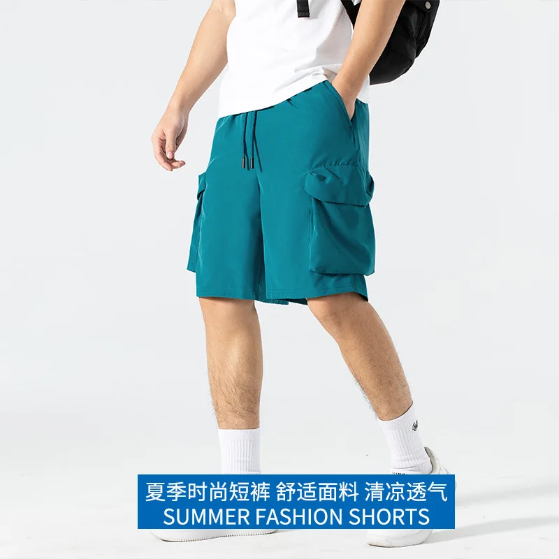 

Stretch Cargo Shorts Loose Fit Summer Thin Casual Sports Shorts for Men Women