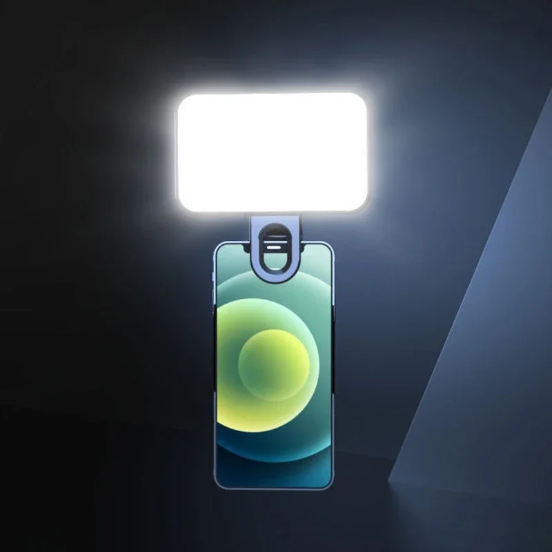 Mini Portable LED Selfie Fill Light Clip 3 Colors Warm White For Phone Tablet Computer Video Photograph Makeup Atmosphere Light