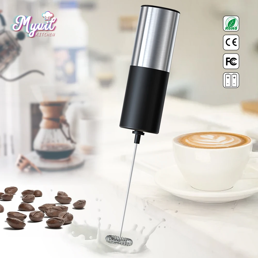 

Electric Milk Frother Handheld Foam Maker Whisk Drink Mixer Mini Blender For Coffee Frappe Latte Matcha Hot Chocolate Blender