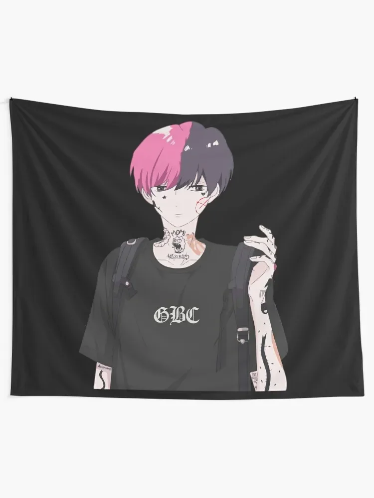 LIL PEEP ANIME Tapestry Decorative Wall Murals Decor For Room Funny Carpet Wall Tapestry