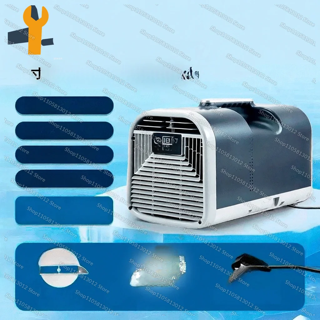 Outdoor Camping Mobile Air Conditioning 24 Volt Stationary Car Portable Mini Compressor Refrigeration Small Tent Travel
