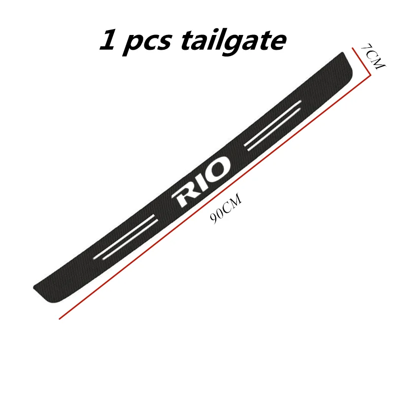 Car Stickers Door Threshold Guard For Kia Rio 3 4 K2 K3 X-Line Car Door Sill Scuff Plate Pedal Cover Trim Auto Accessories