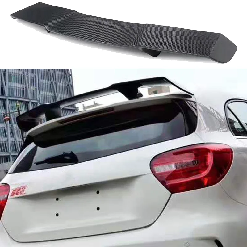 

For Mercedes-Benz A-class W176A180A200A250A260A45AMG2013-2018 hatchback real carbon fiber rear roof luggage spoiler wing body ki