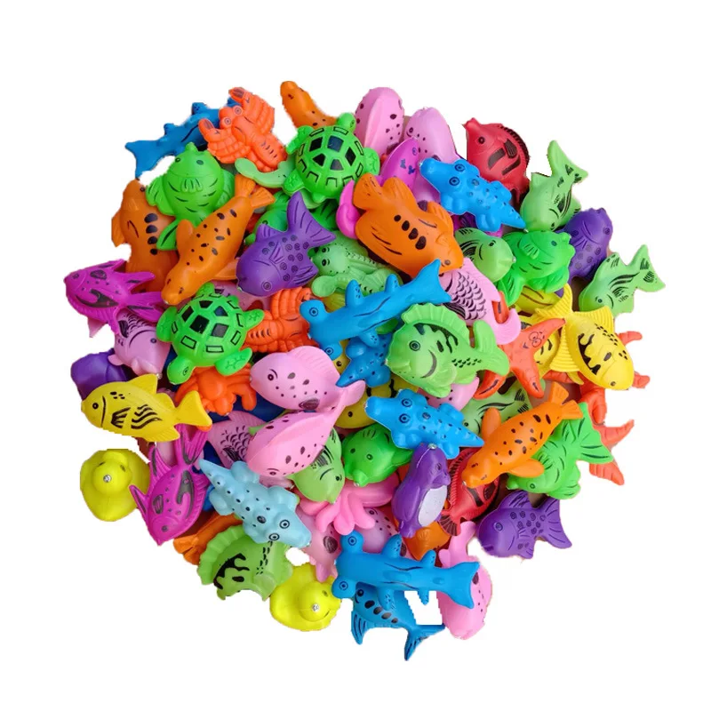 Kids Fishing Toy Set Play Water Toys for Baby Magnetic Rod and Fish Indoor Outdoor Leisure Entertainment Games for Children TMZ