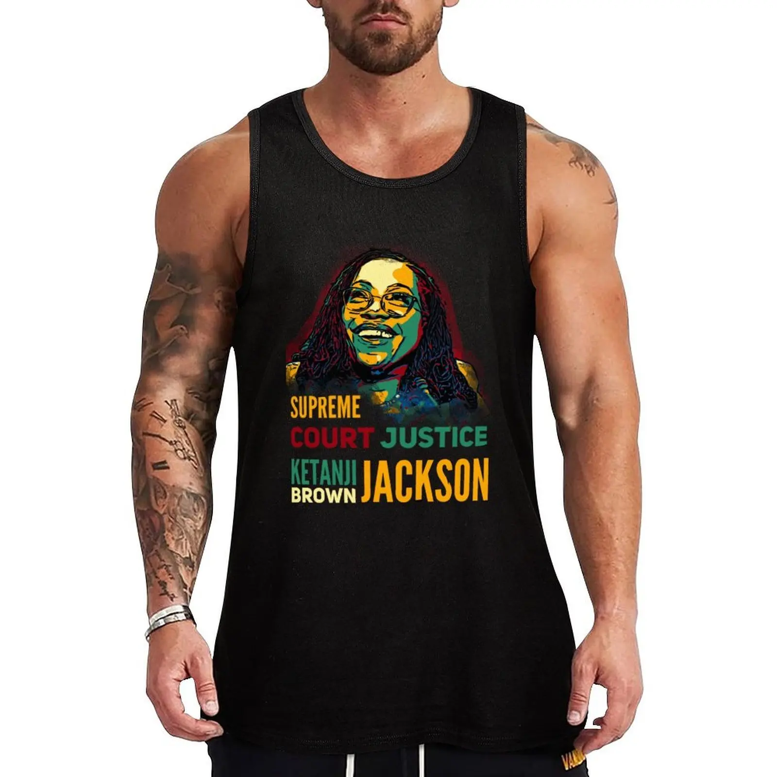 

Ketanji Brown Jackson Tank Top Sports Fitness Tank Top Quick Dry Moisture Wicking