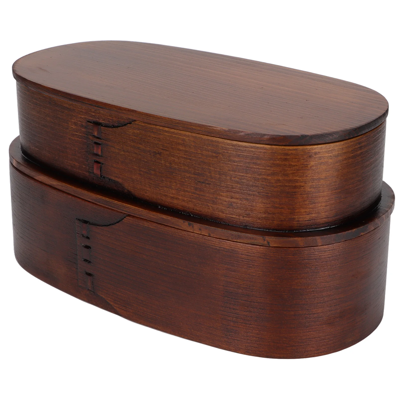 2 Layer Japanese Wood Bento Lunch Box Protable Bento Lunch Box Kids Adults Hiking Climbing Office School Lunch Containers Tools