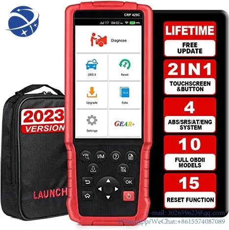 2023 NEW LAUNCH X431 CRP429C CRP 429C Auto diagnostic tool for Engine/ABS/Airbag/AT +11 Service Free update PK CRP129 CRP429