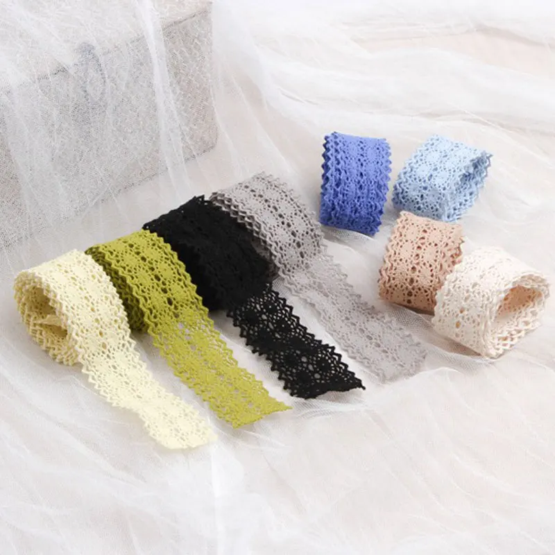 1 Meter Lace Ribbon Trims DIY 40mm Sewing Handmade Bow Hair Accessories LACE fabric 2022 dentelle Embroidery Lace For Needlework