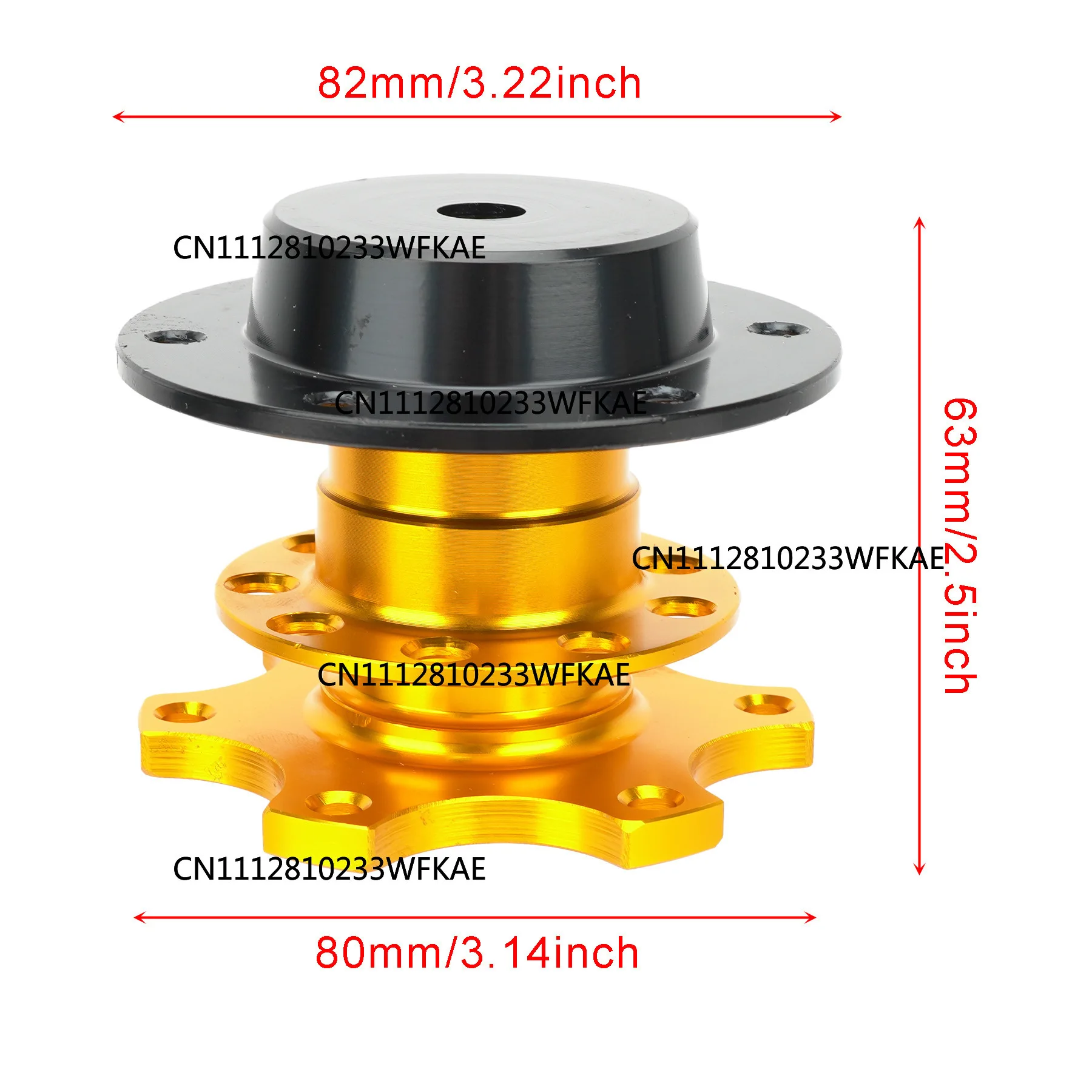 Popular car modification accessories formula quick dismantling, racing car modification heightening adapter steering wheel